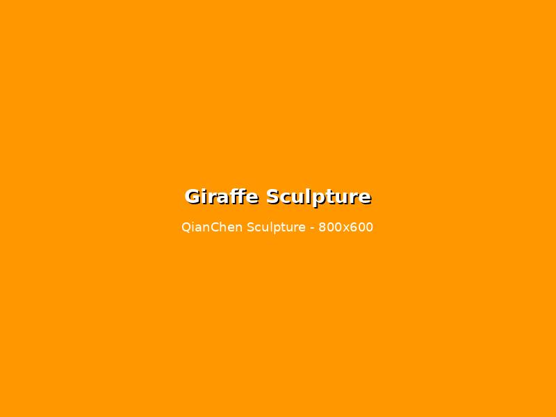 Lifelike Giraffe Animal Sculpture