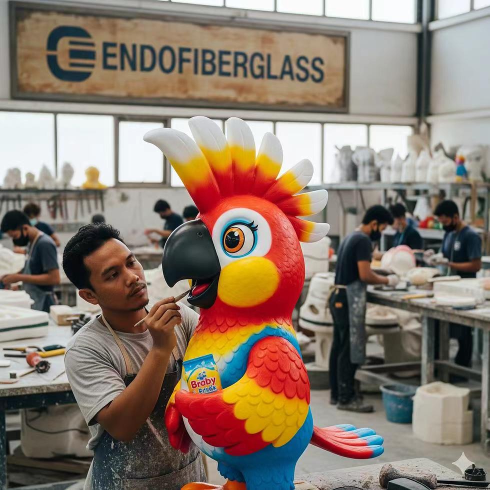 Hand-Painted Animal Sculptures: Artisan Colorwork