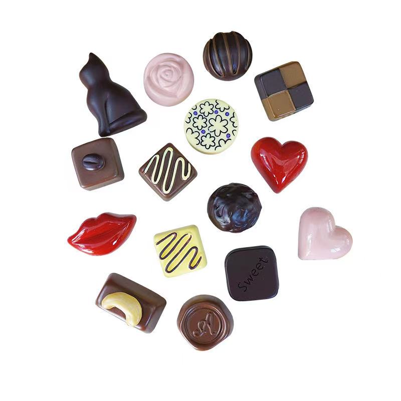 Chocolate Shape Resin Magnets