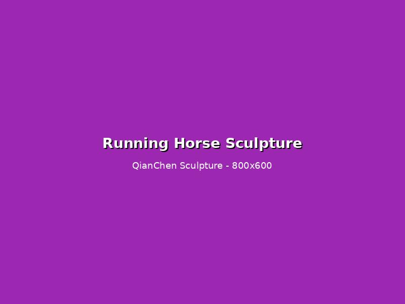 Running Horse FRP Sculpture