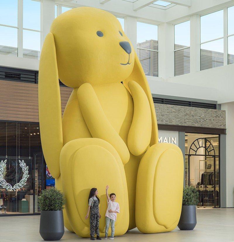 Giant Yellow Rabbit Sculpture