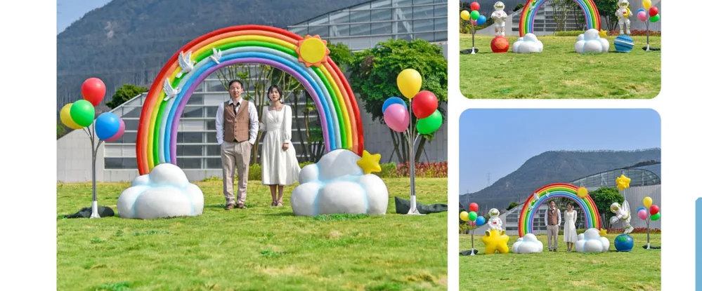 Rainbow Cloud Balloon Party Decoration Set