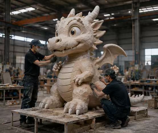 Custom Dragon: Clay Sculpting in Our Workshop