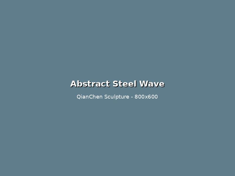 Abstract Stainless Steel Wave